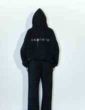 Load image into Gallery viewer, Rhinestone Zip-Up Hoodie