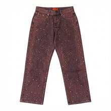 Load image into Gallery viewer, Purple Rhinestone Denims
