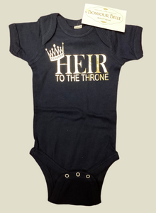"Heir to the Throne" onesie
