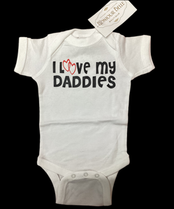 "Love my Daddies" onesie