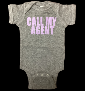 "Call My Agent" Onesie (Purp)