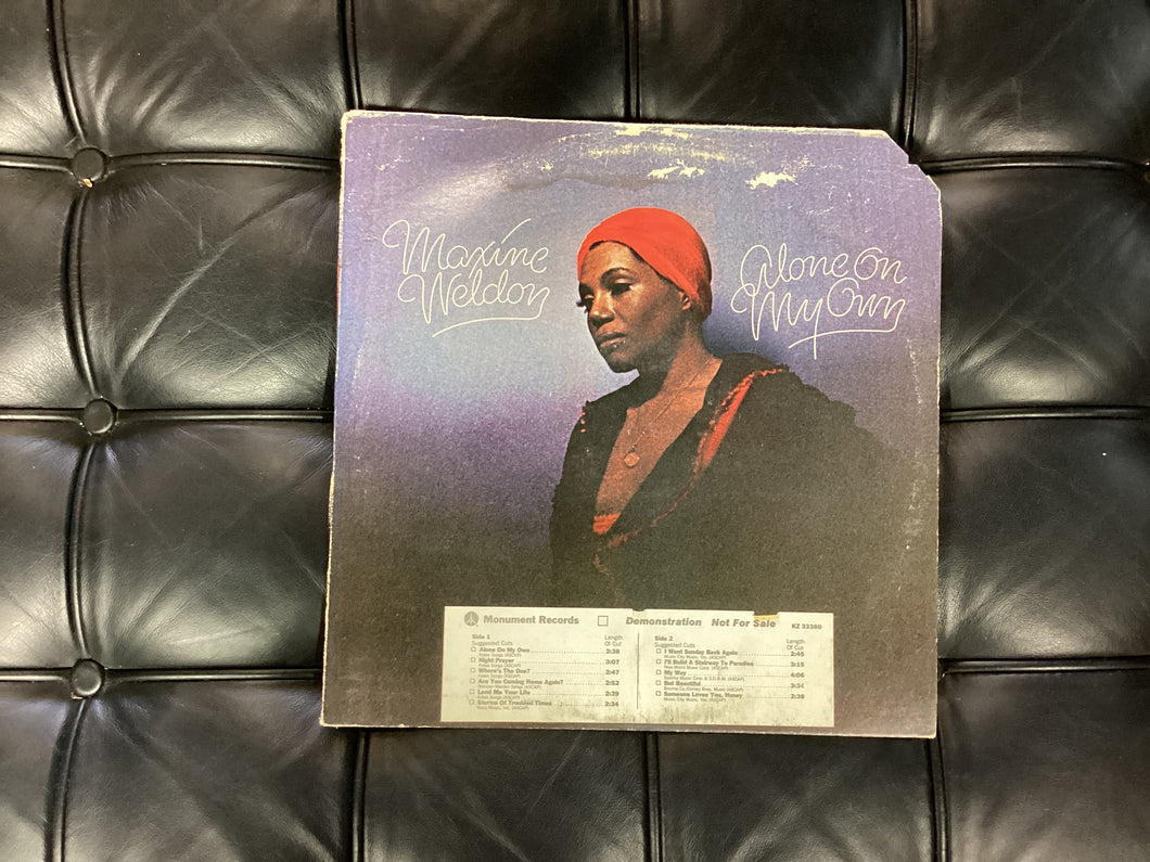 Maxine Weldon Alone on my own