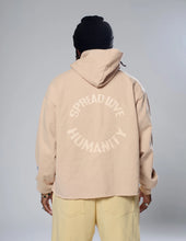 Load image into Gallery viewer, LA RAW Humanity Crop Hoodie
