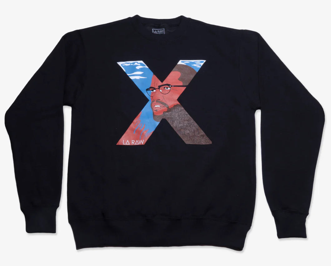 LA RAW Malcolm X Crewneck