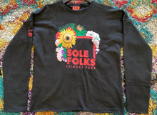 Load image into Gallery viewer, Sole Folks Floral Crew (Blk)
