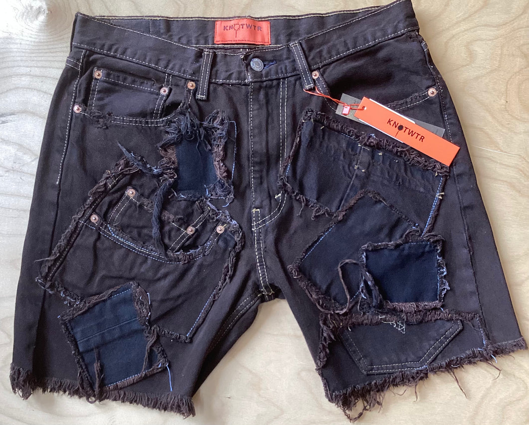 KNOTWTR Denim Shorts (brown)