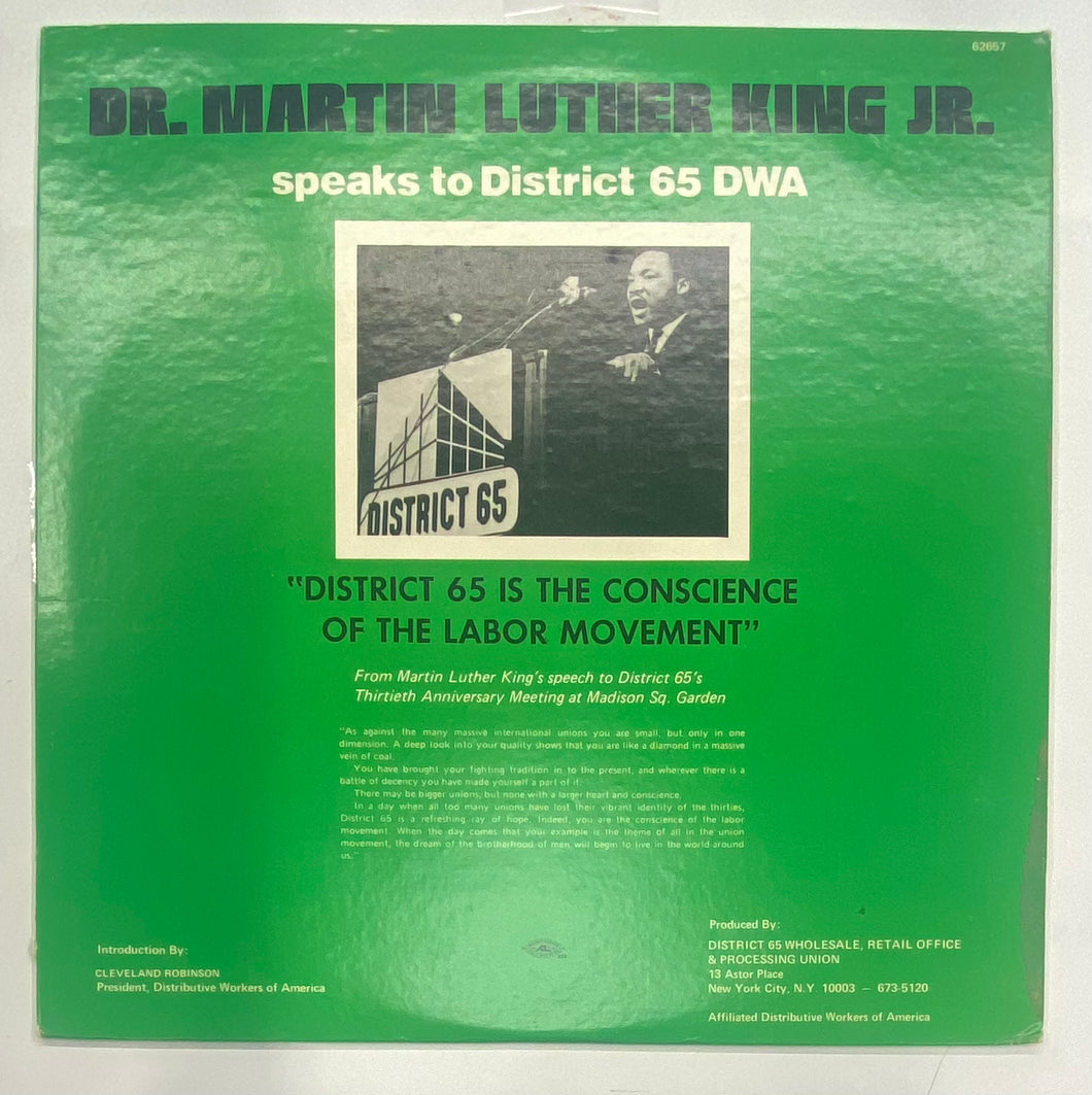 Dr. Martin Luther King Jr. Speaks To District 65DWA