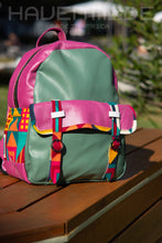 Load image into Gallery viewer, Guava Mint Shapes Amralo Backpack
