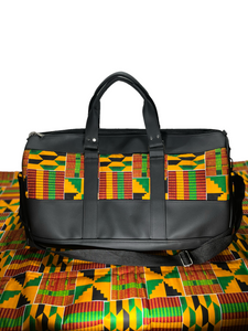 Africa Kente Cloth Duffle Bag