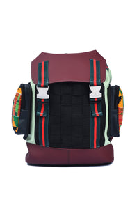 Kente Turquoise Maya Backpack